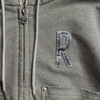 WOMEN LAME FLEECY HOODIE / GRAY