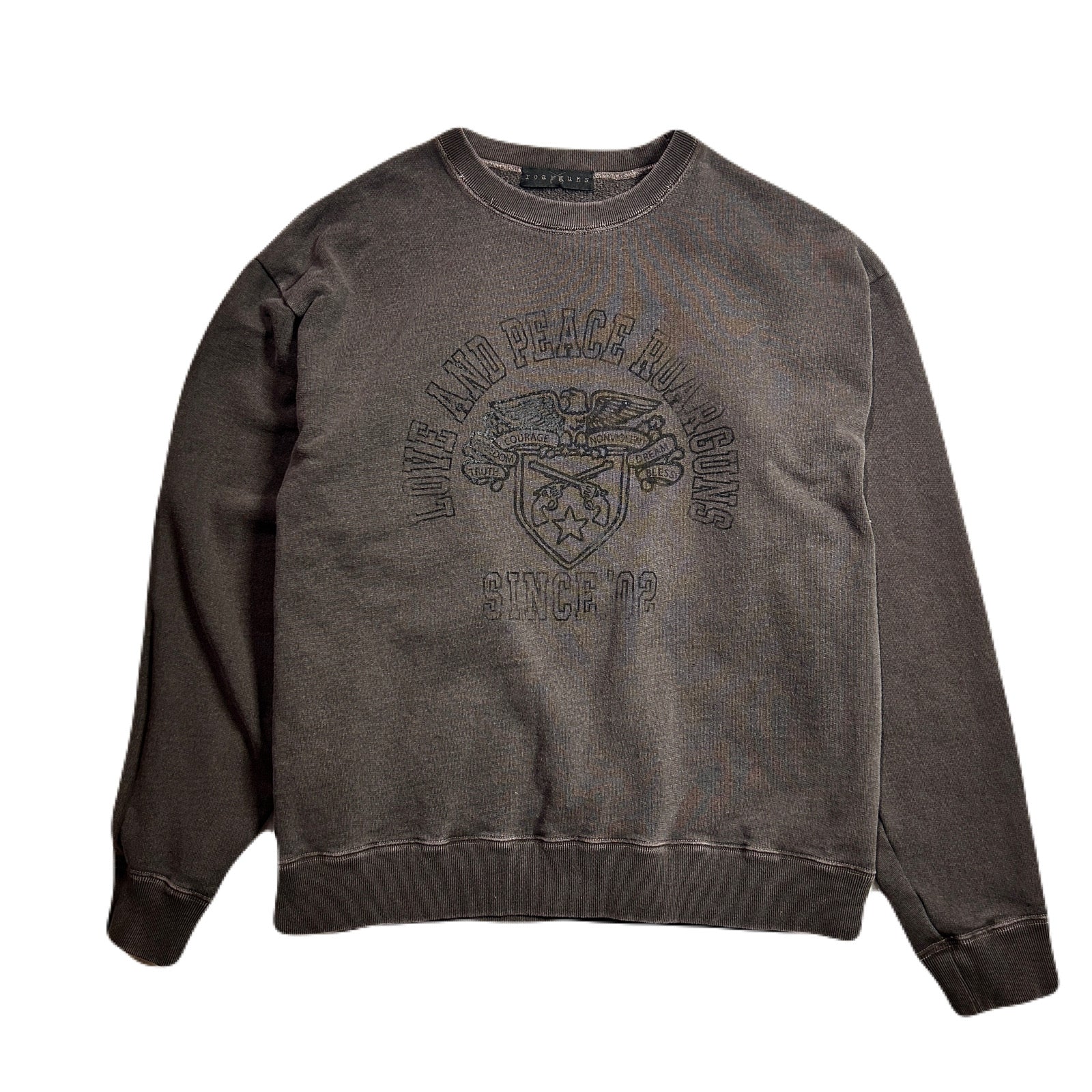 画像をギャラリービューアに読み込む, COLLEGE PRINT SWEATER / BROWN