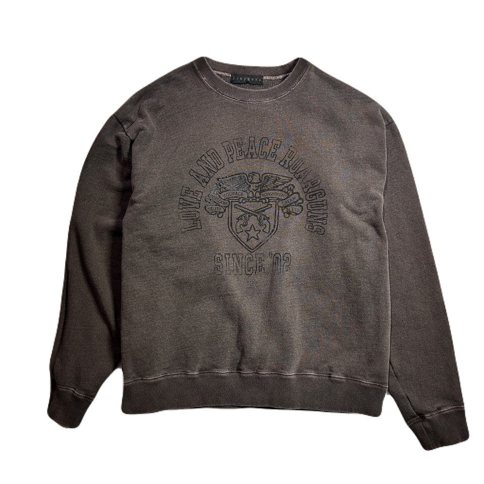 画像をギャラリービューアに読み込む, COLLEGE PRINT SWEATER / BROWN