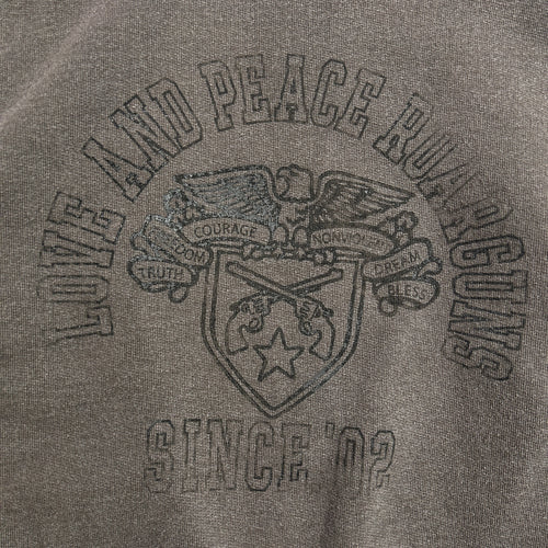 COLLEGE PRINT SWEATER / BROWN