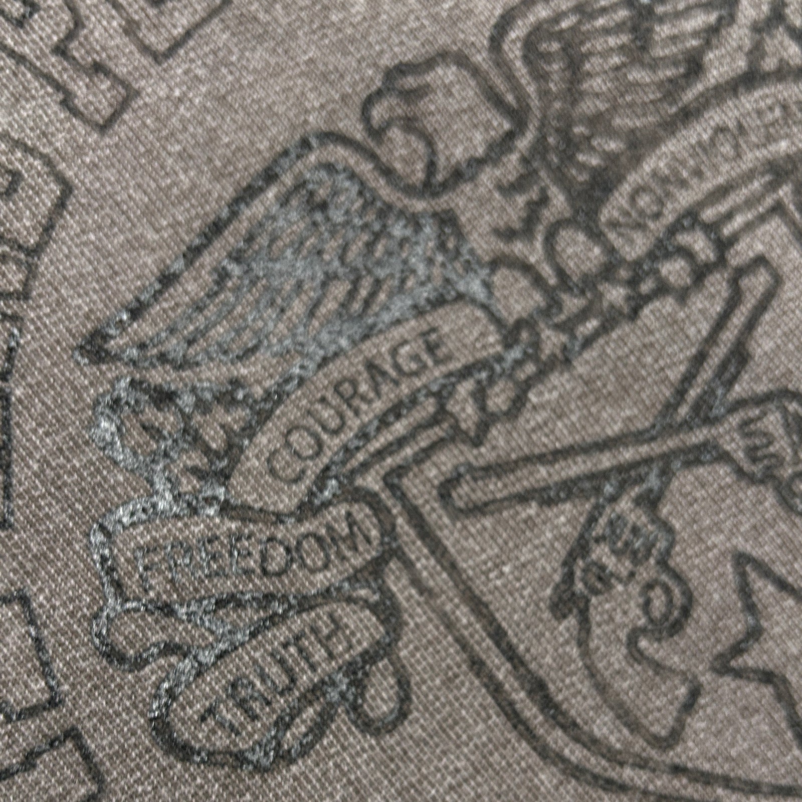 画像をギャラリービューアに読み込む, COLLEGE PRINT SWEATER / BROWN