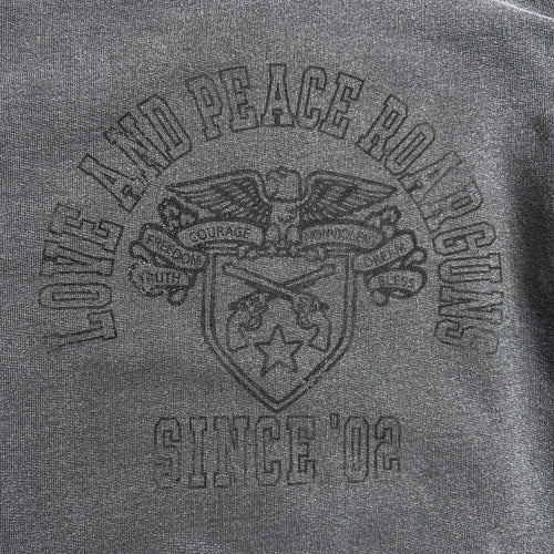 COLLEGE PRINT SWEATER / BLACK