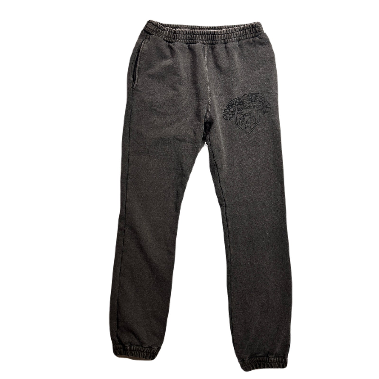 画像をギャラリービューアに読み込む, EMBLEM PRINT SWEAT PANTS / BROWN