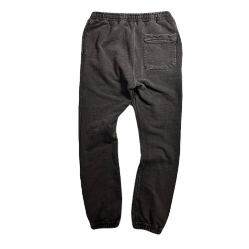 EMBLEM PRINT SWEAT PANTS / BROWN
