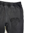 EMBLEM PRINT SWEAT PANTS / BLACK