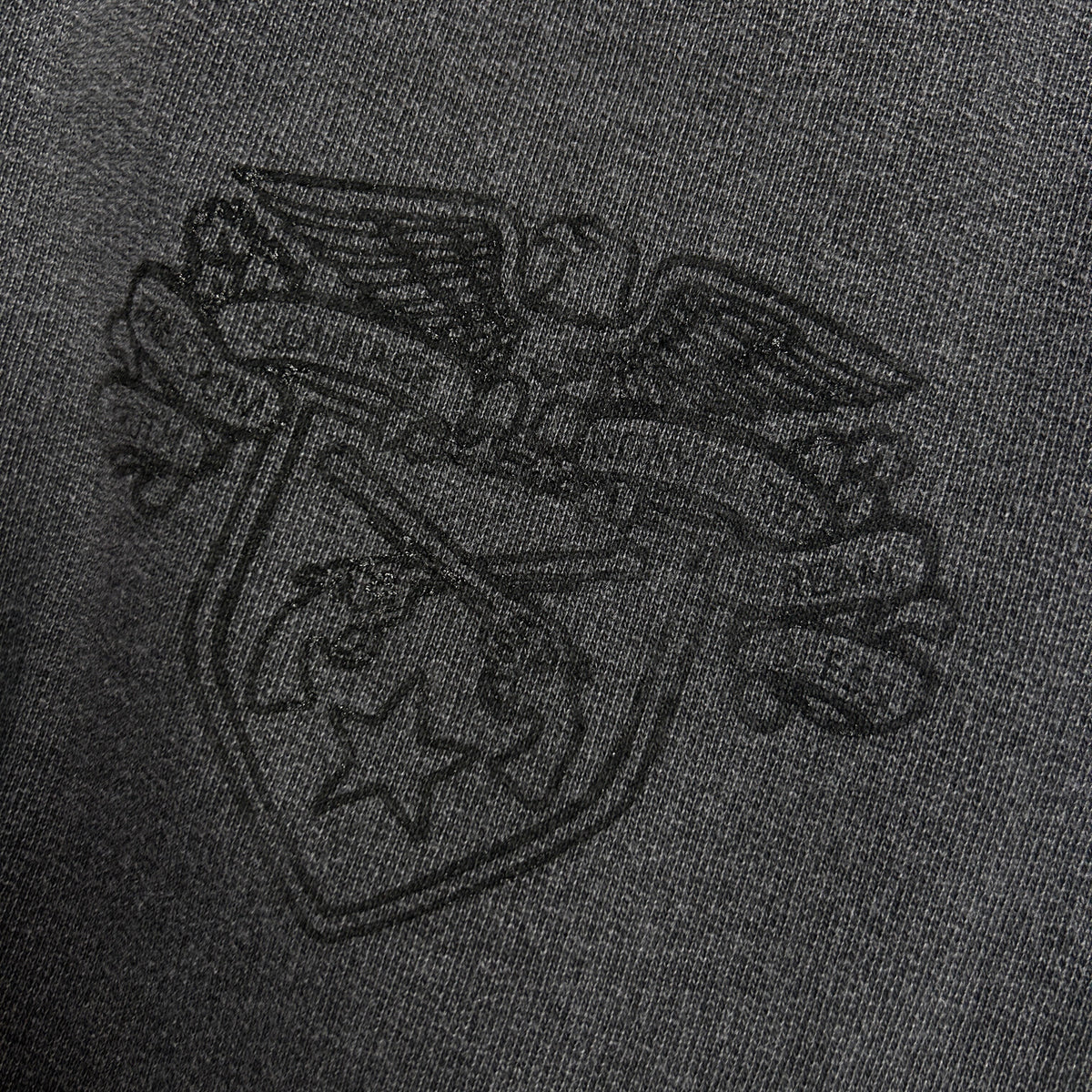 EMBLEM PRINT SWEAT PANTS / BLACK