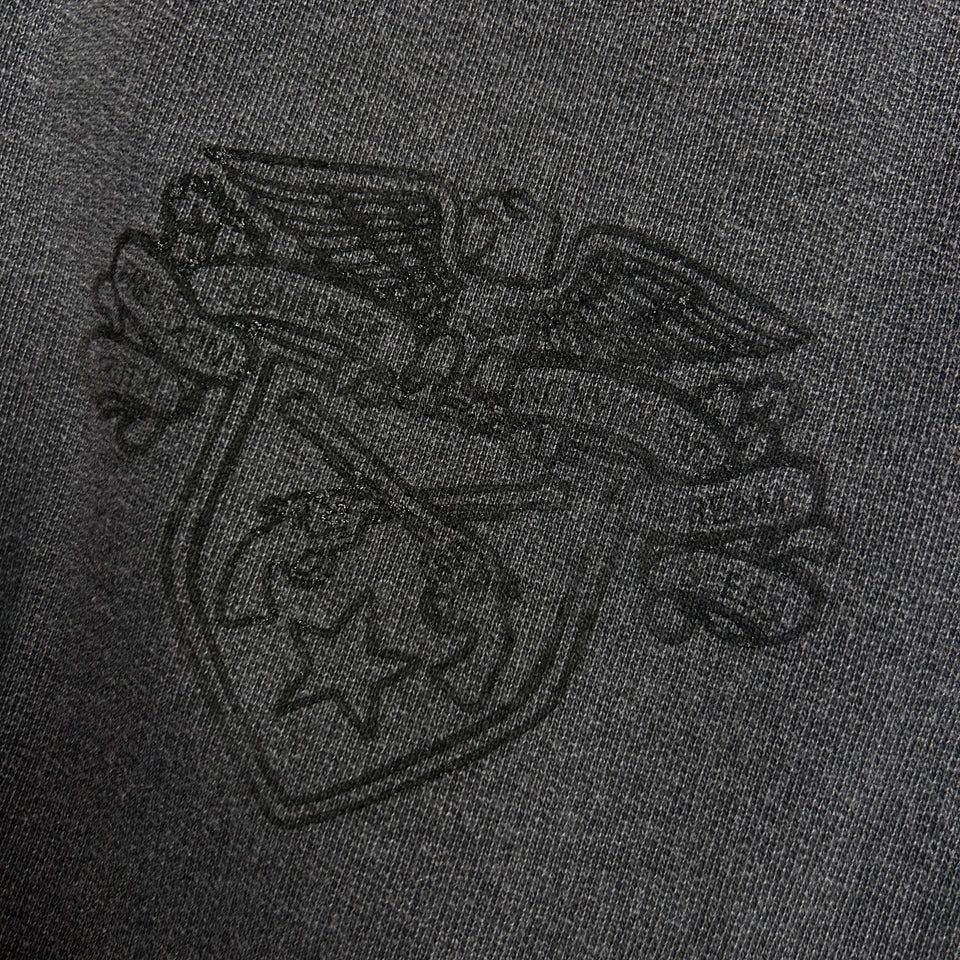 画像をギャラリービューアに読み込む, EMBLEM PRINT SWEAT PANTS / BLACK