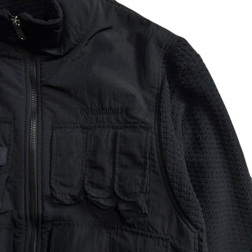 FLEECE NYLON JACKET / BLACK