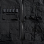 FLEECE NYLON JACKET / BLACK