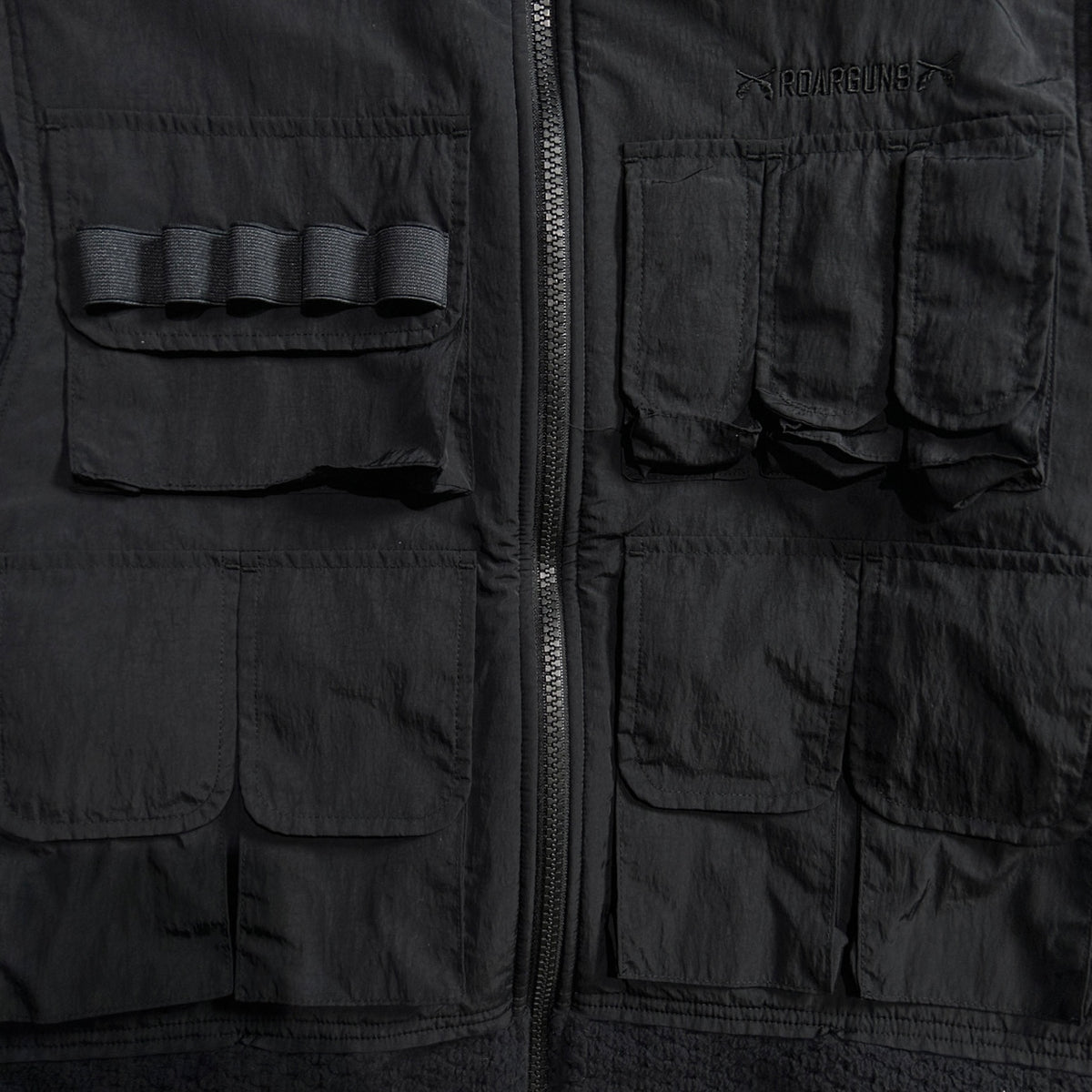 FLEECE NYLON JACKET / BLACK