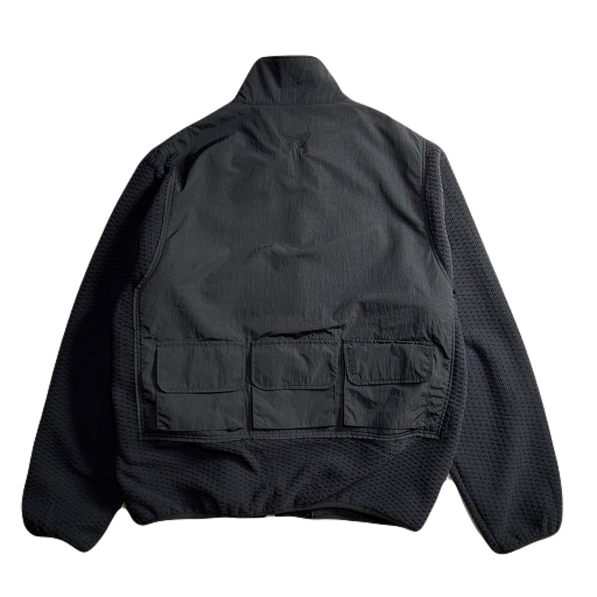 FLEECE NYLON JACKET / BLACK