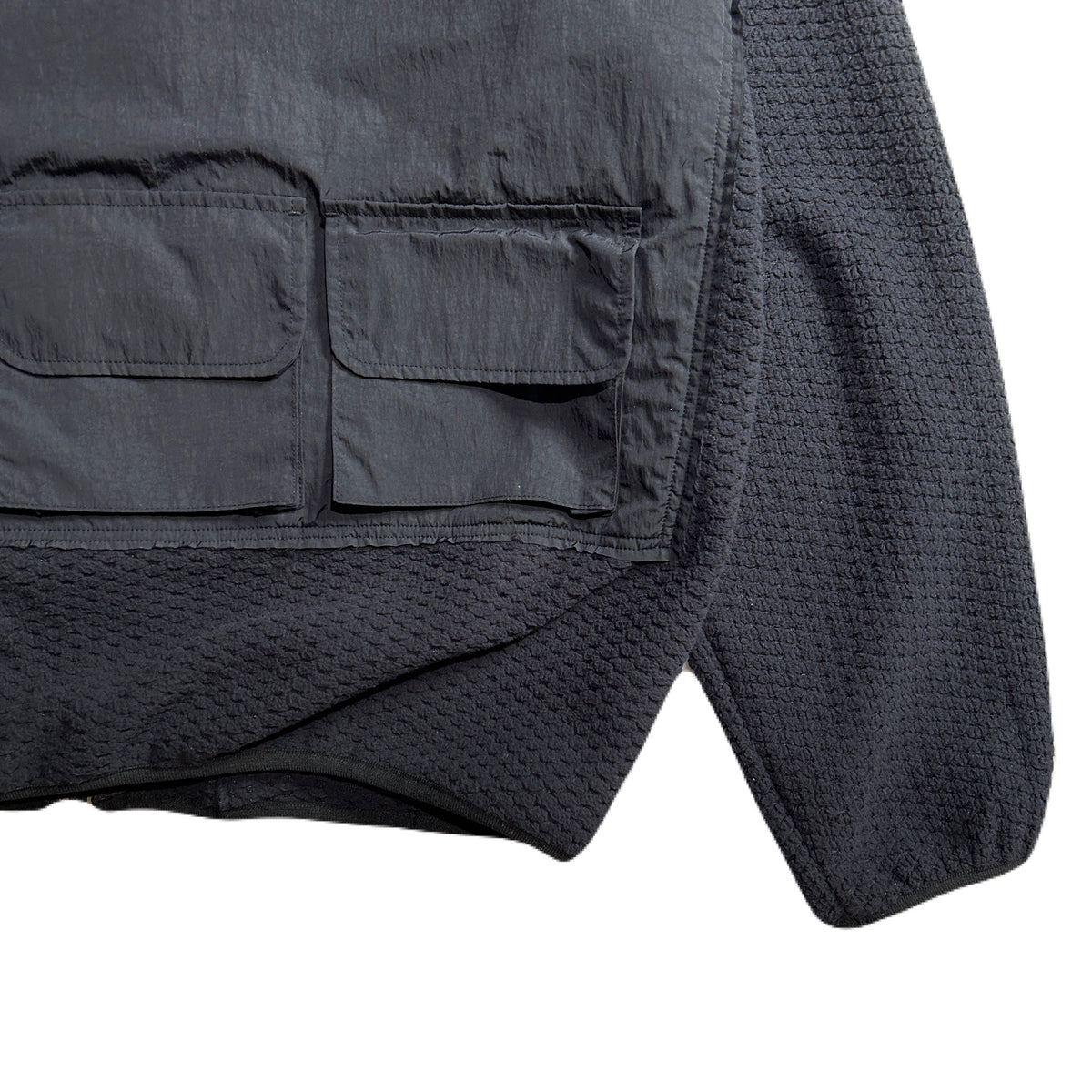 FLEECE NYLON JACKET / BLACK