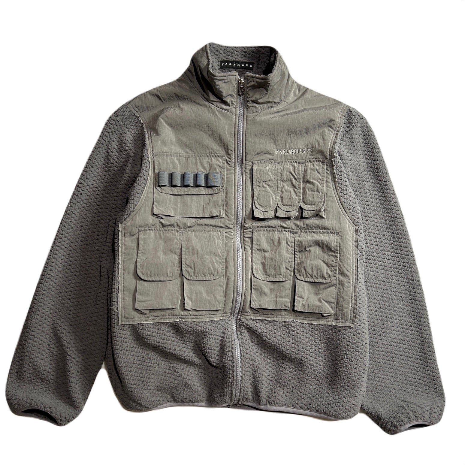 画像をギャラリービューアに読み込む, FLEECE NYLON JACKET / GRAY