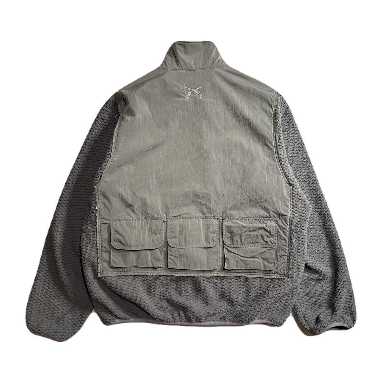 FLEECE NYLON JACKET / GRAY
