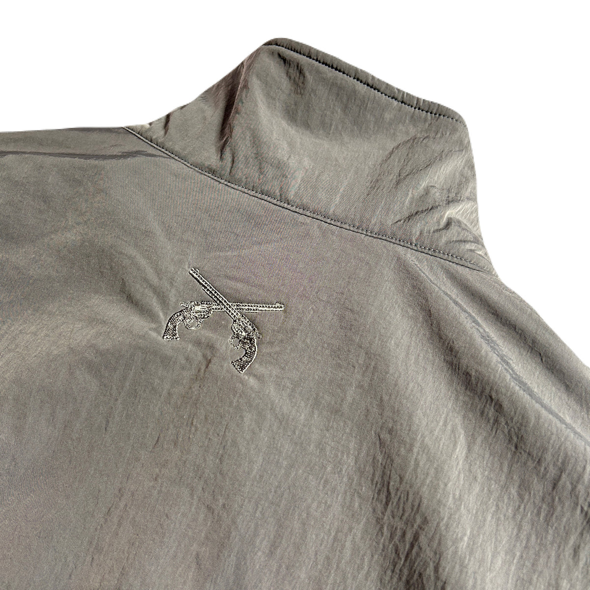 FLEECE NYLON JACKET / GRAY