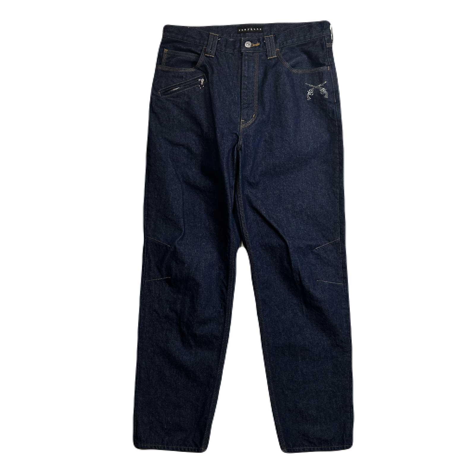 画像をギャラリービューアに読み込む, ONE WASH CRYSTAL DENIM PANTS  / INDIGO