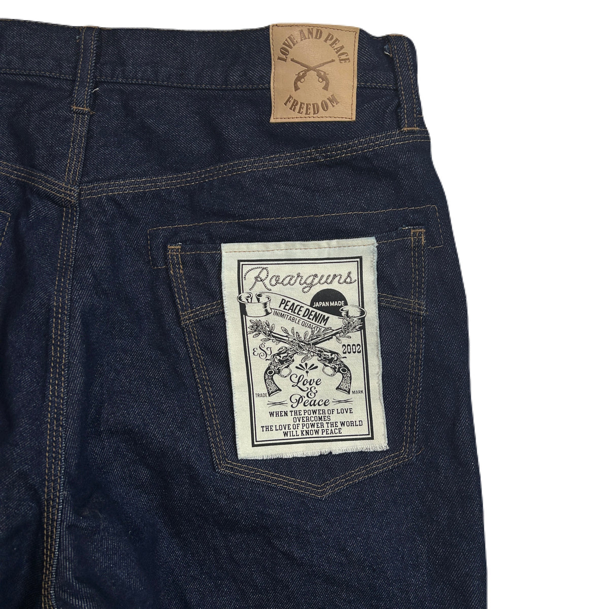 ONE WASH CRYSTAL DENIM PANTS  / INDIGO