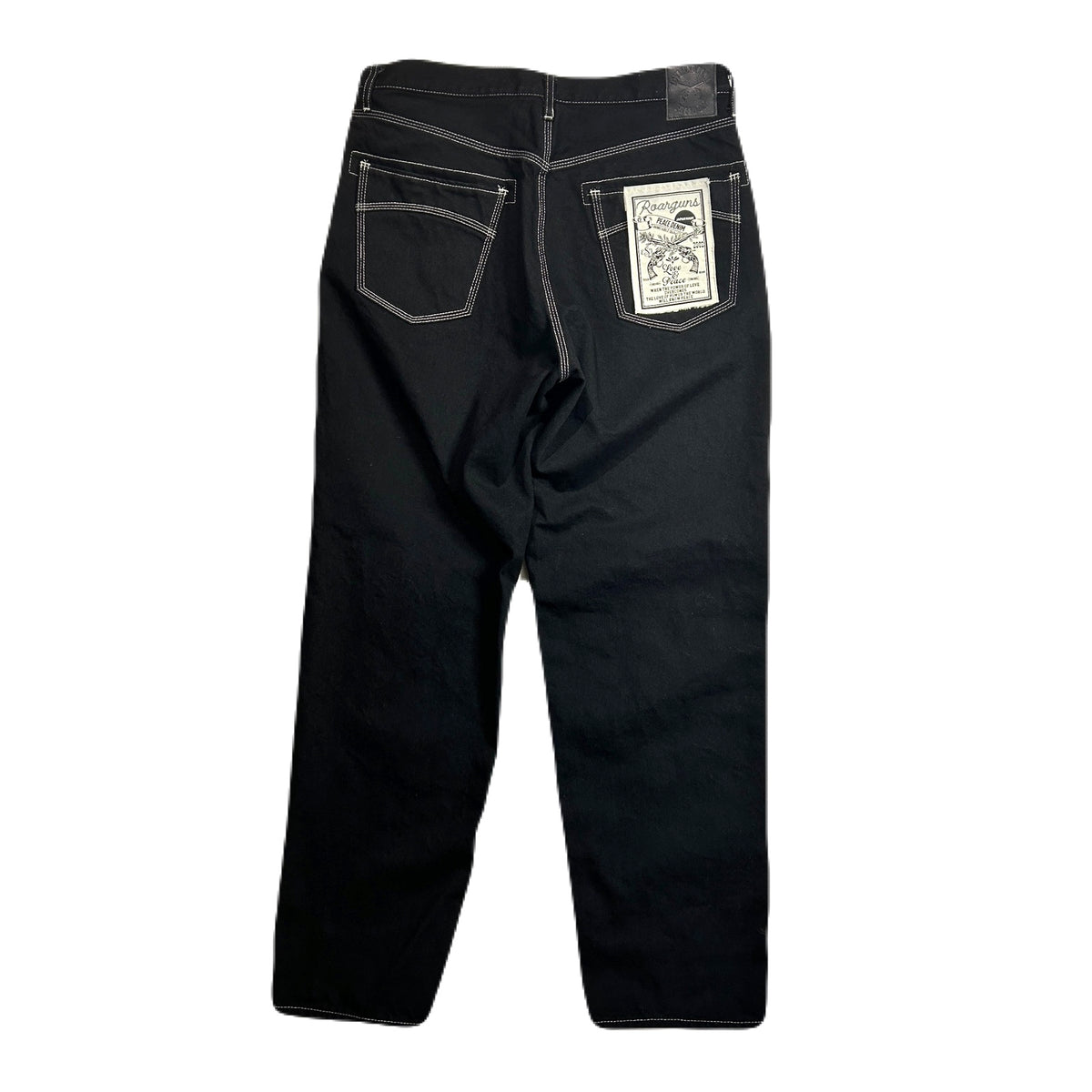 ONE WASH CRYSTAL DENIM PANTS  / BLACK*BLACK