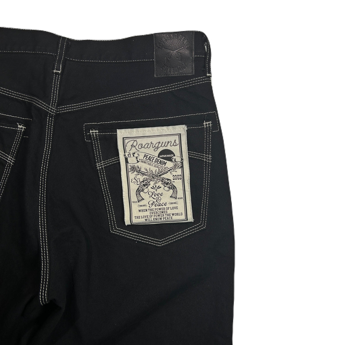 ONE WASH CRYSTAL DENIM PANTS  / BLACK*BLACK