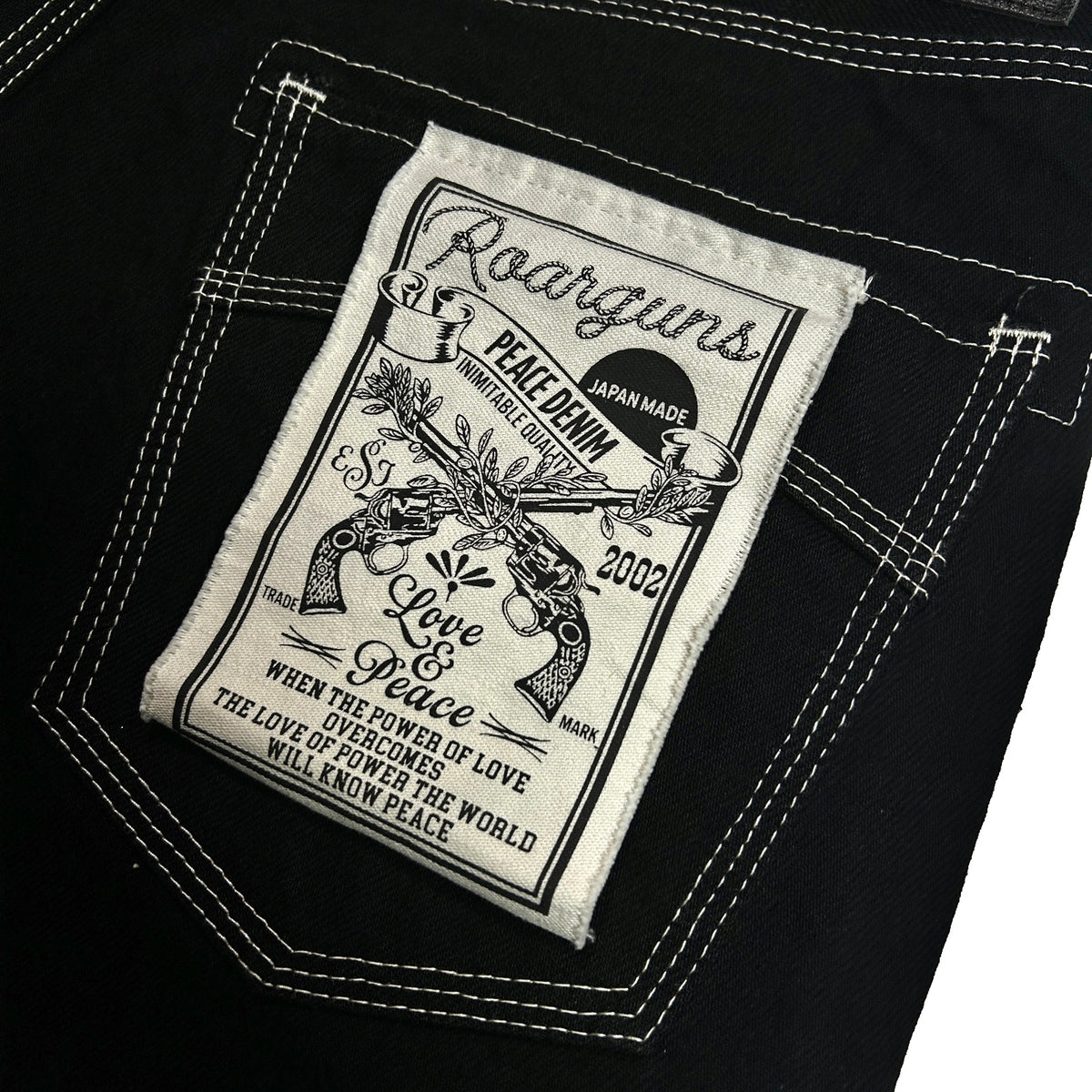 ONE WASH CRYSTAL DENIM PANTS  / BLACK*BLACK