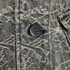 SPIDER JAQUARD DENIM JACKET / BLACK