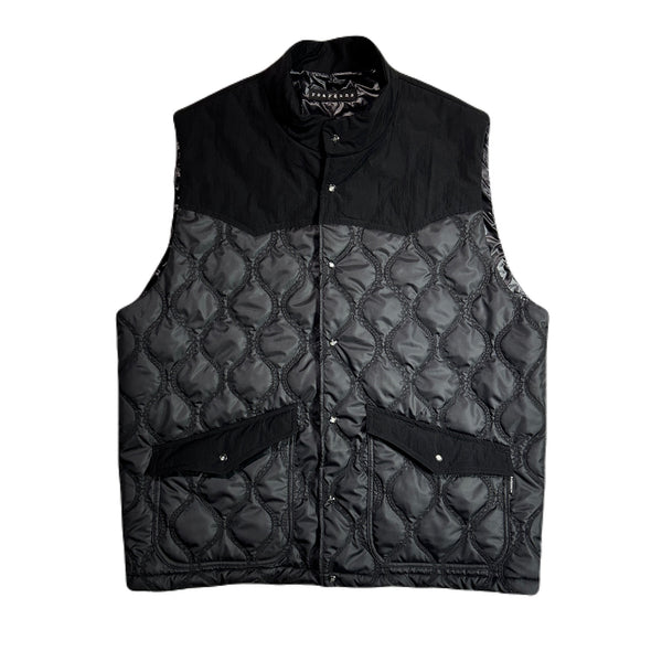 CHAIN QUILT VEST / BLACK