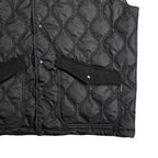 CHAIN QUILT VEST / BLACK