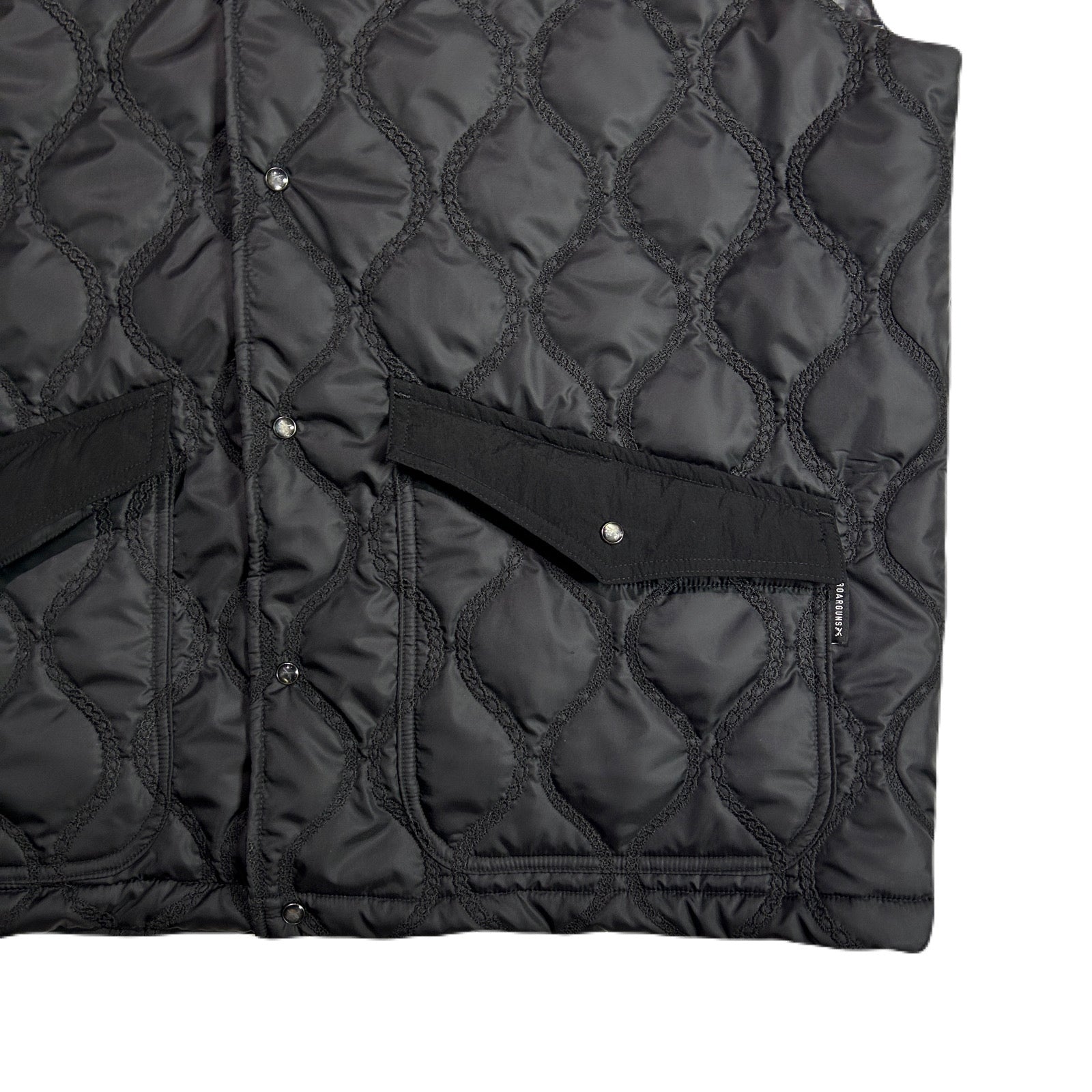 画像をギャラリービューアに読み込む, CHAIN QUILT VEST / BLACK