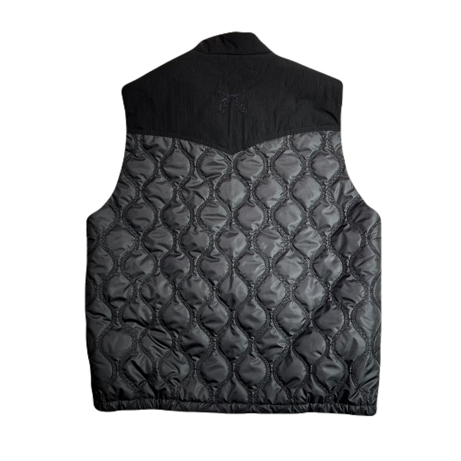 画像をギャラリービューアに読み込む, CHAIN QUILT VEST / BLACK