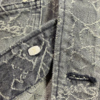 SPIDER JAQUARD DENIM JACKET / BLACK