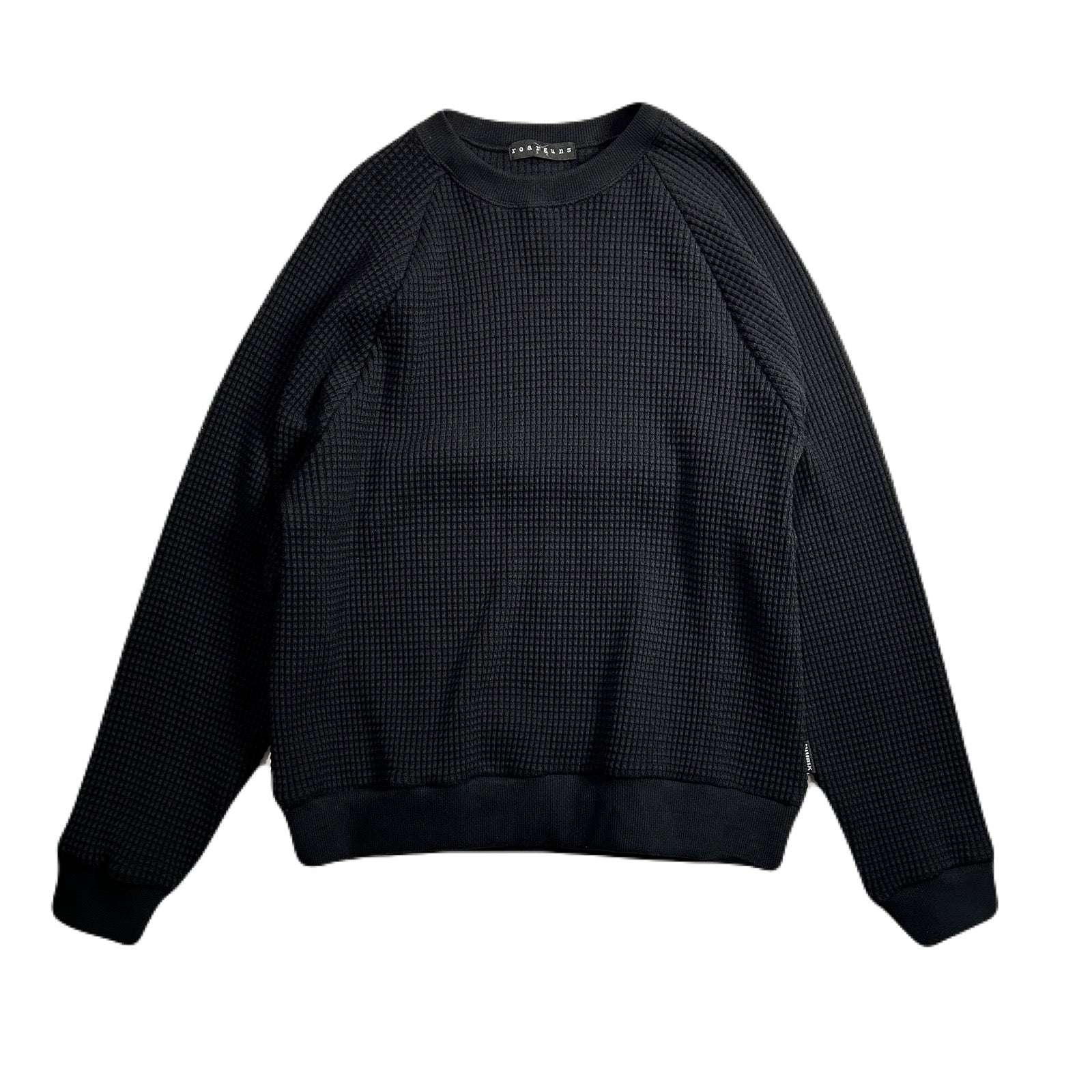 画像をギャラリービューアに読み込む, CROSS EMBROIDERY HEAVY WAFFLE / BLACK