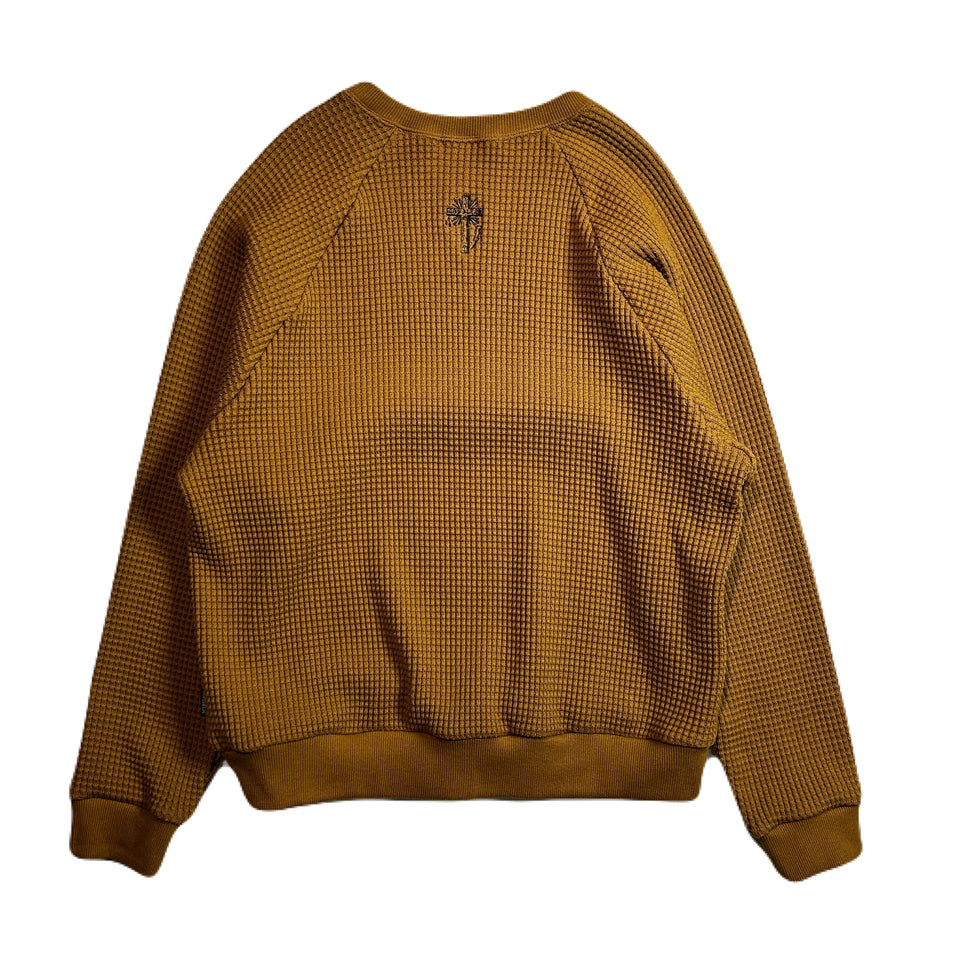 画像をギャラリービューアに読み込む, CROSS EMBROIDERY HEAVY WAFFLE / BEIGE