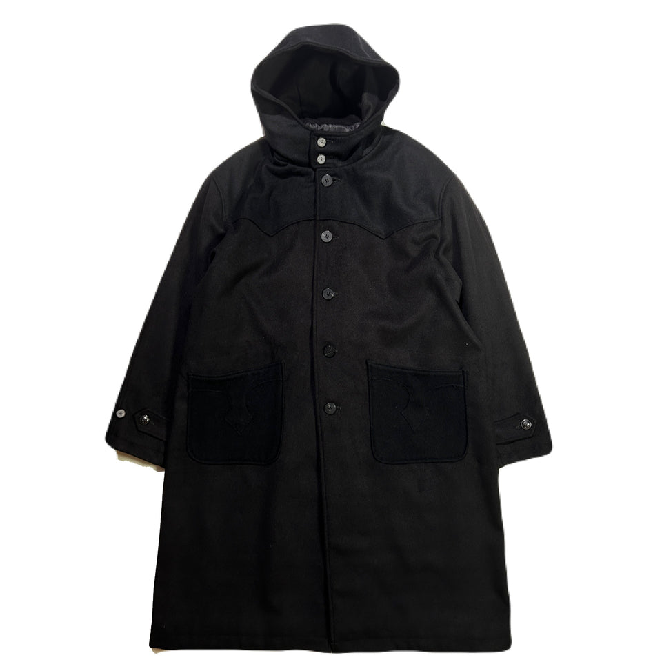 画像をギャラリービューアに読み込む, MELTON LONG COAT / BLACK