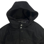 MELTON LONG COAT / BLACK