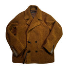 POODLE FUR HORN TOGGLE P-COAT / BROWN
