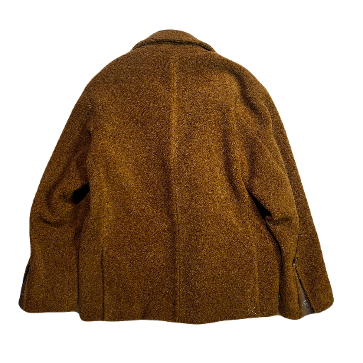 POODLE FUR HORN TOGGLE P-COAT / BROWN