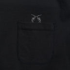 MOC NECK POCKET L/S T-SHIRTS CRYSTAL / BLACK