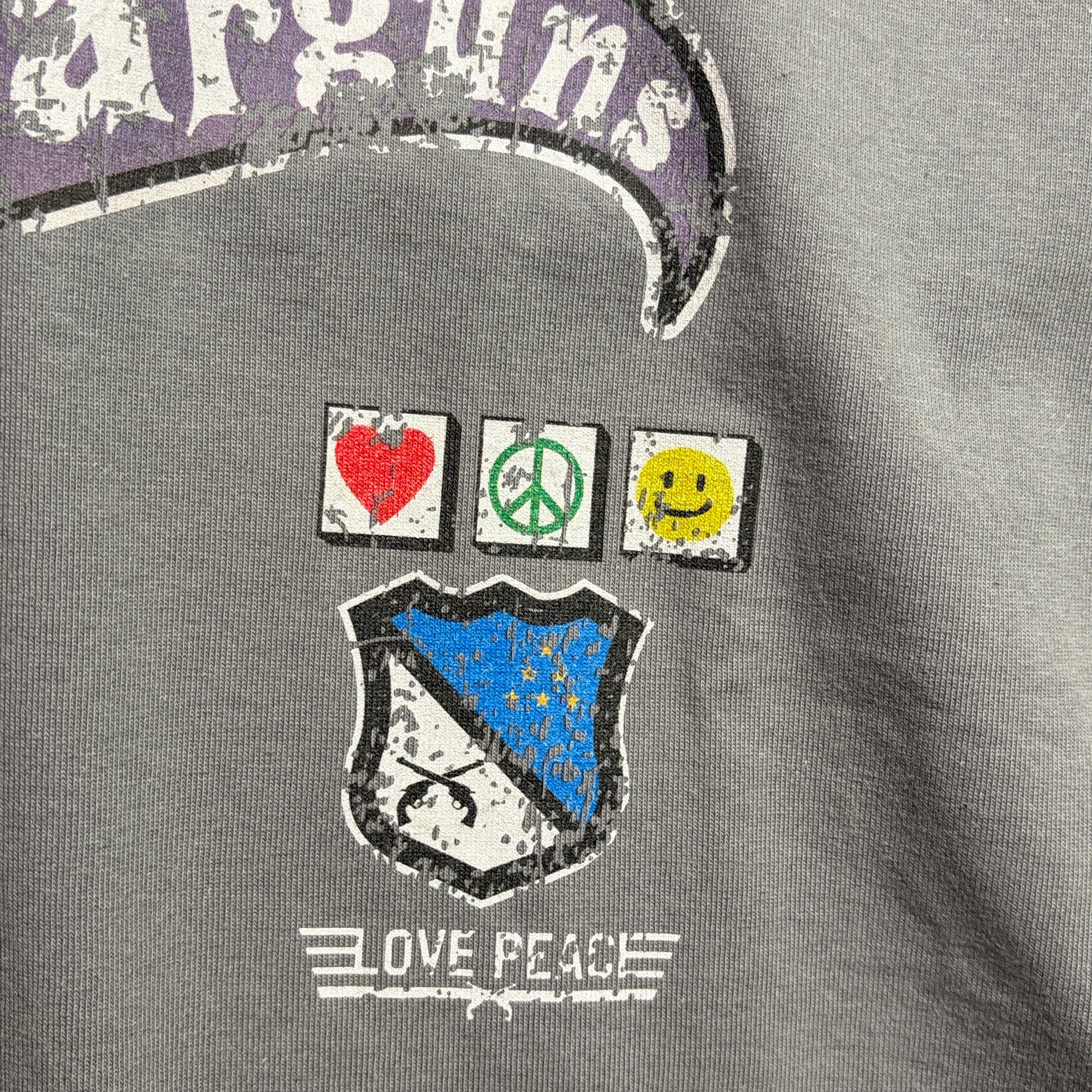 将图片加载到图库查看器，INKJET PRINT LONG SLEEVE T-SHIRT / GRAY