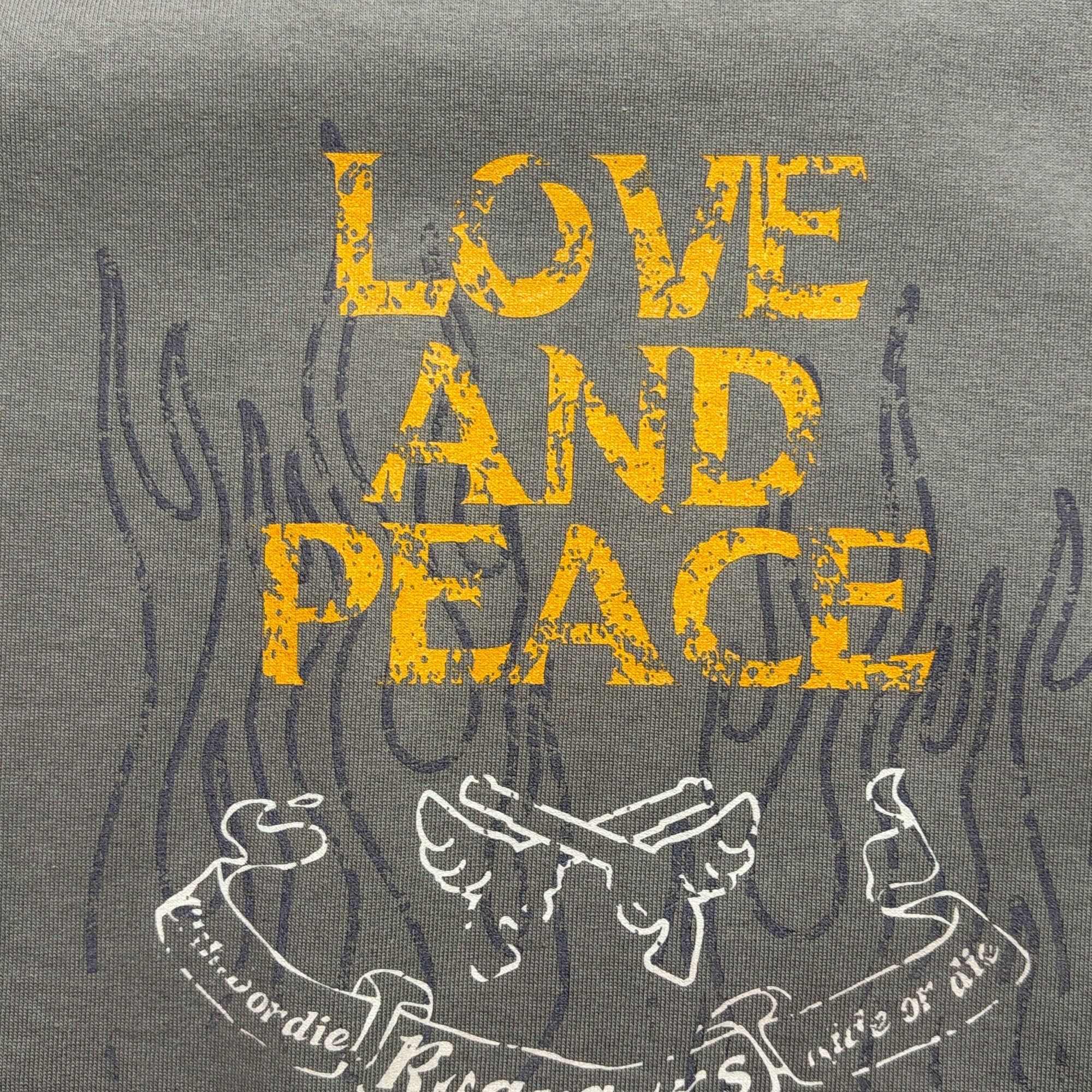 将图片加载到图库查看器，INKJET PRINT LONG SLEEVE T-SHIRT / GRAY