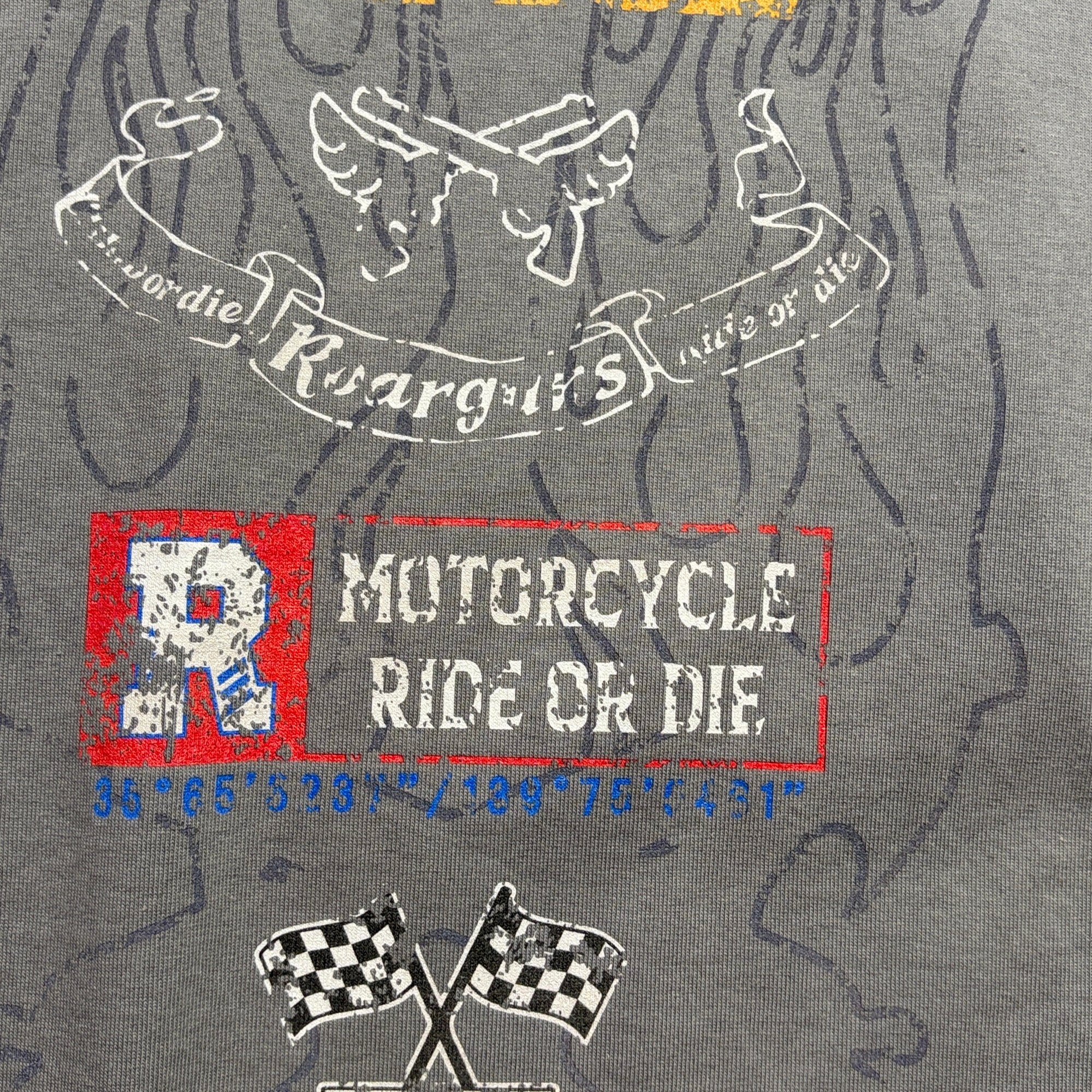 将图片加载到图库查看器，INKJET PRINT LONG SLEEVE T-SHIRT / GRAY