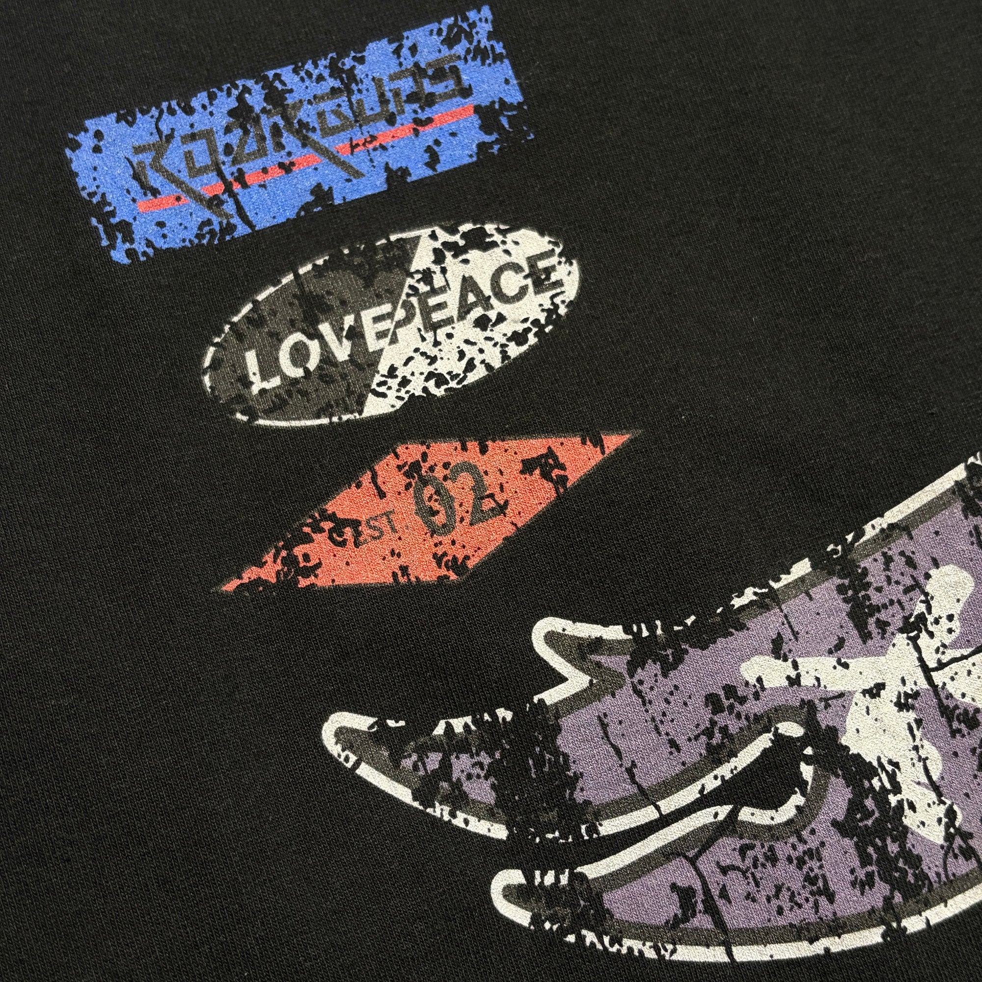 将图片加载到图库查看器，INKJET PRINT LONG SLEEVE T-SHIRT / BLACK