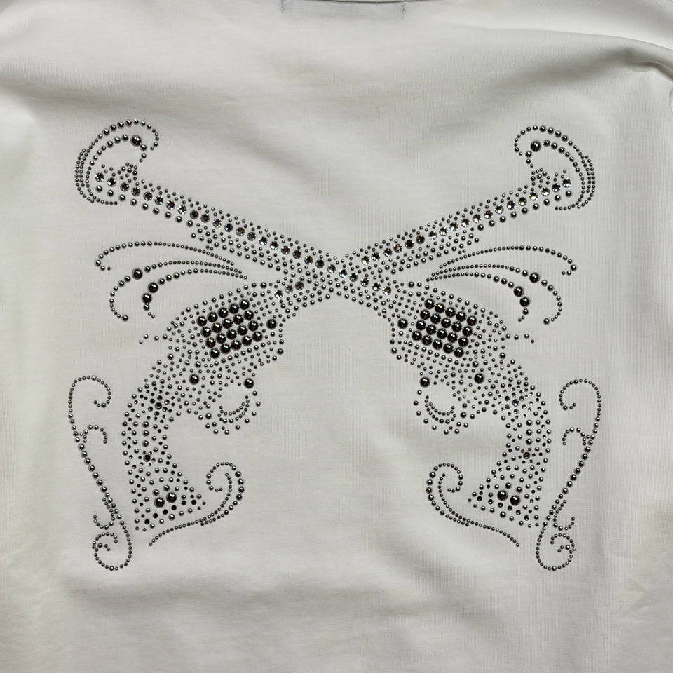 Load image into Gallery viewer, CROSSGUN METAL L/S T-SHIRT / WHITE