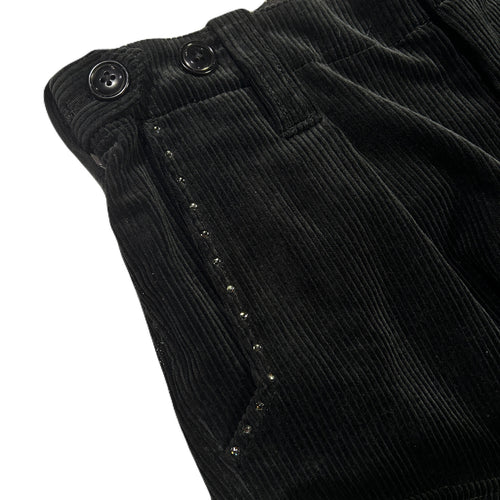 CORDUROY CARGO PANTS / BLACK