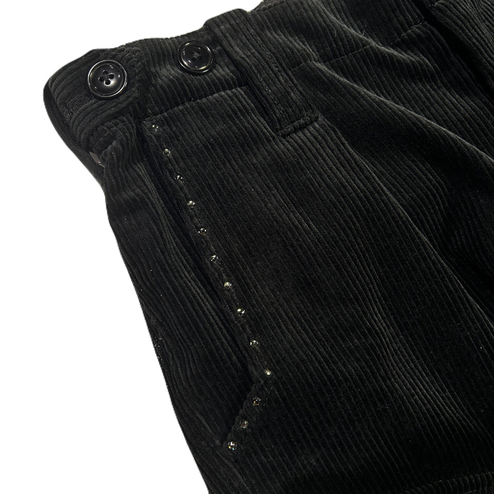 画像をギャラリービューアに読み込む, CORDUROY CARGO PANTS / BLACK