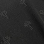CROSS JACQUARD JERSEY SWEATER / BLACK