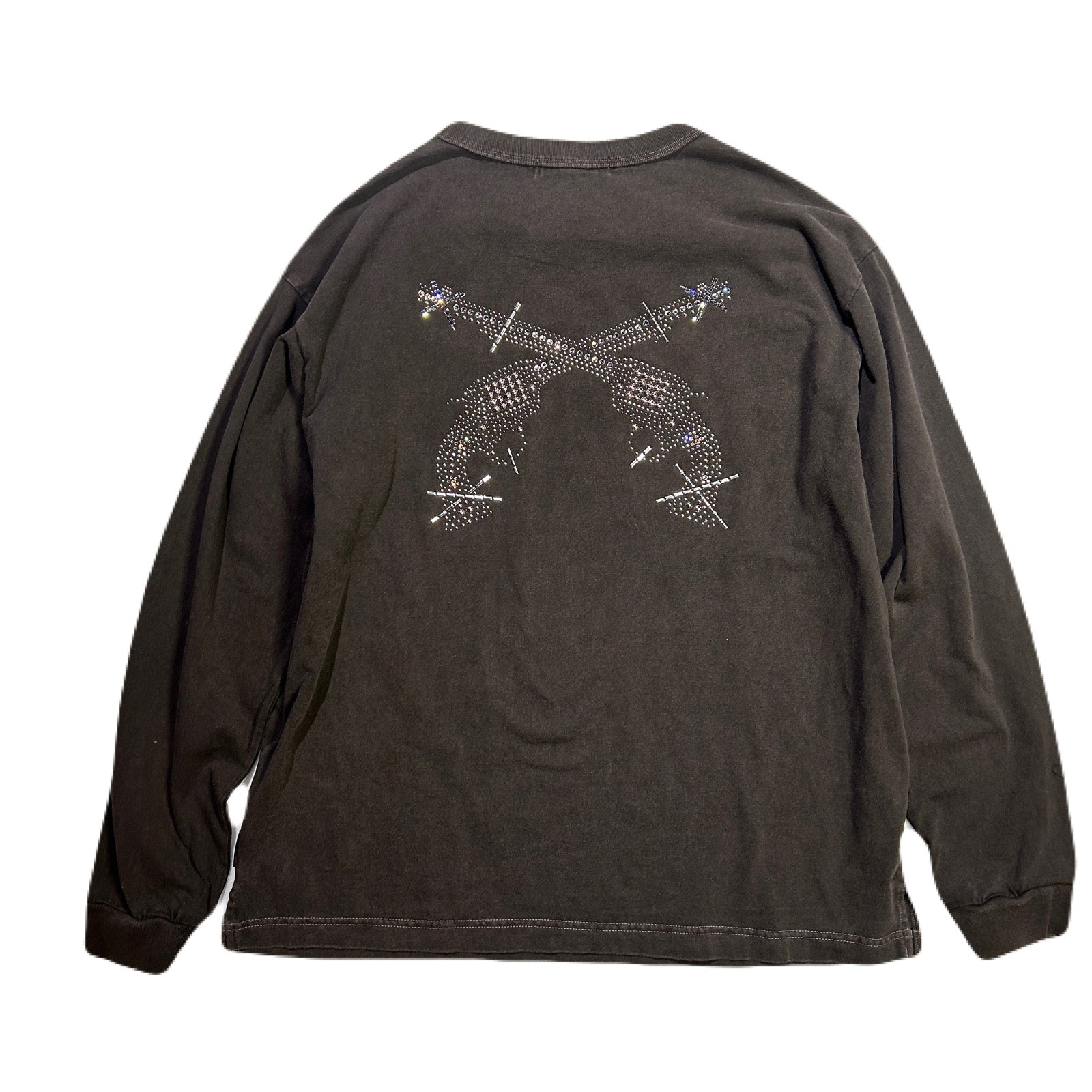 画像をギャラリービューアに読み込む, CROSSGUN METAL L/S T-SHIRT / BROWN