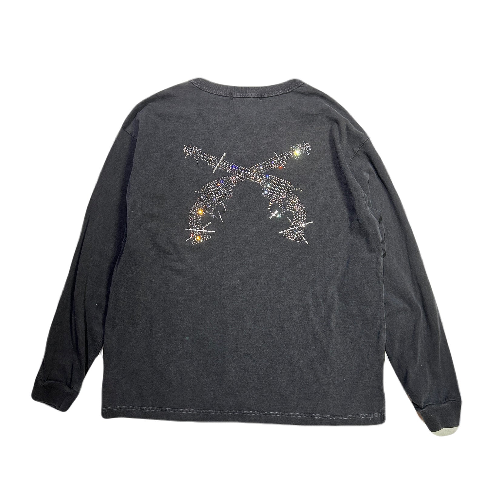 CROSSGUN ALL CRYSTAL L/S T-SHIRT / BLACK – roarguns ONLINE STORE
