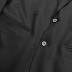CROSS JACQUARD JACKET / BLACK