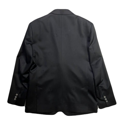 CROSS JACQUARD JACKET / BLACK