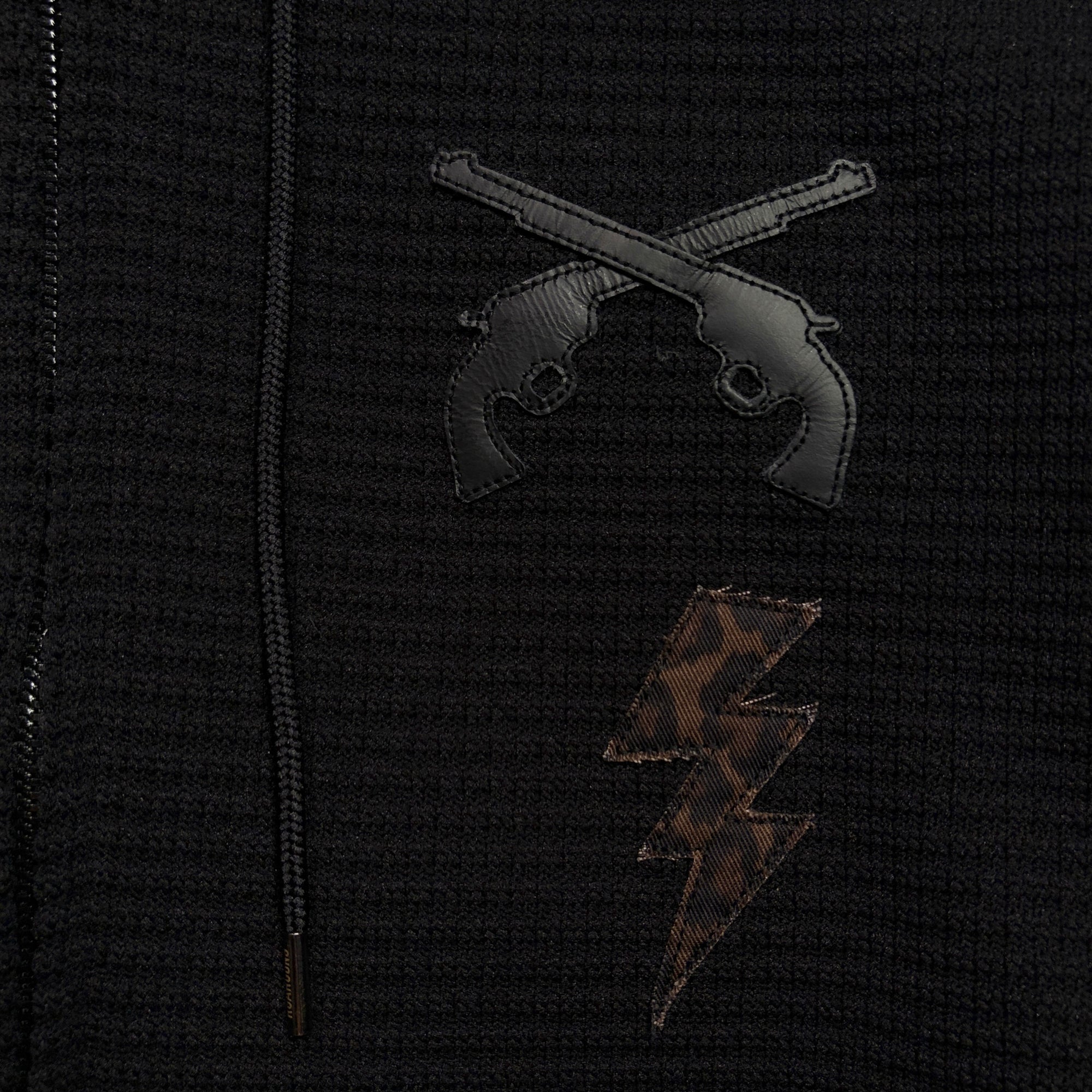 画像をギャラリービューアに読み込む, PATCH WAFFLE HOODIE / BLACK